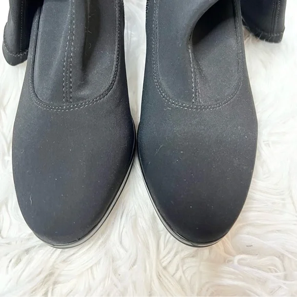 Ara Tabitha waterproof mid calf black heeled boots - Picture 4 of 7